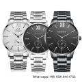 Trend Men Watches Stainless Steel Quartz wristwatch with Luxury Box Prefect Watch Christmas Gifts Set